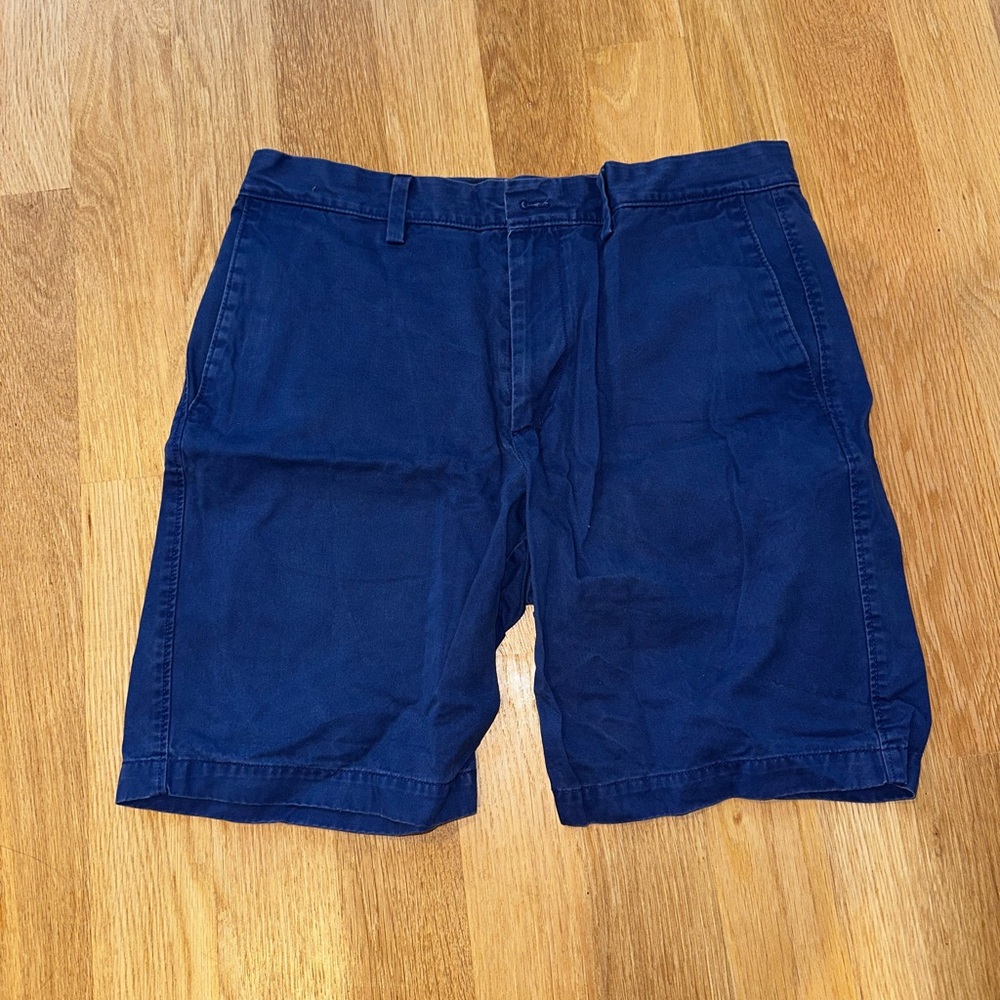 Banana Republic Navy Flat Front Shorts